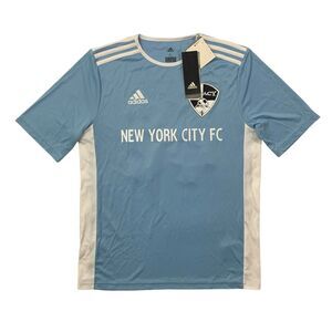 Adidas Jersey Boys XL Sky Blue Entrada 18 New York City FC Native Grill Wings